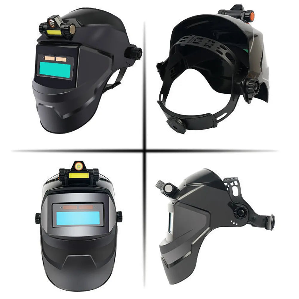 Automatic Dimming Welding Masks Large View True Color Auto Darkening Welding Facemask for Grinding Cutting Arc Welding Helmets