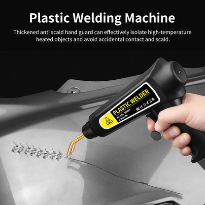 70W Plastic Welding Machine Hot Stapler Plastic Repair Kit Hot Staple Gun Car Bumper Crack Repair Kit with Plier knife 4 Types