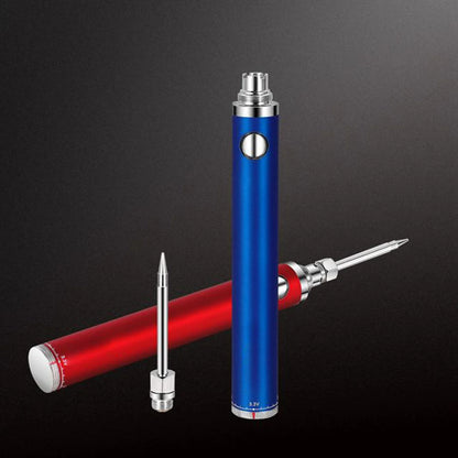 5V 8W Wireless Charging Welding Tool Soldering Iron Mini Portable Battery Soldering Black Red Blue Sliver 4*15*25CM